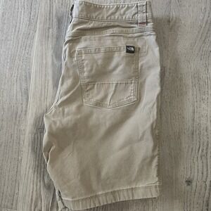 North Face Shorts Mens Size 34 Beige‎ Khaki Nylon Cargo Hiking Outdoor